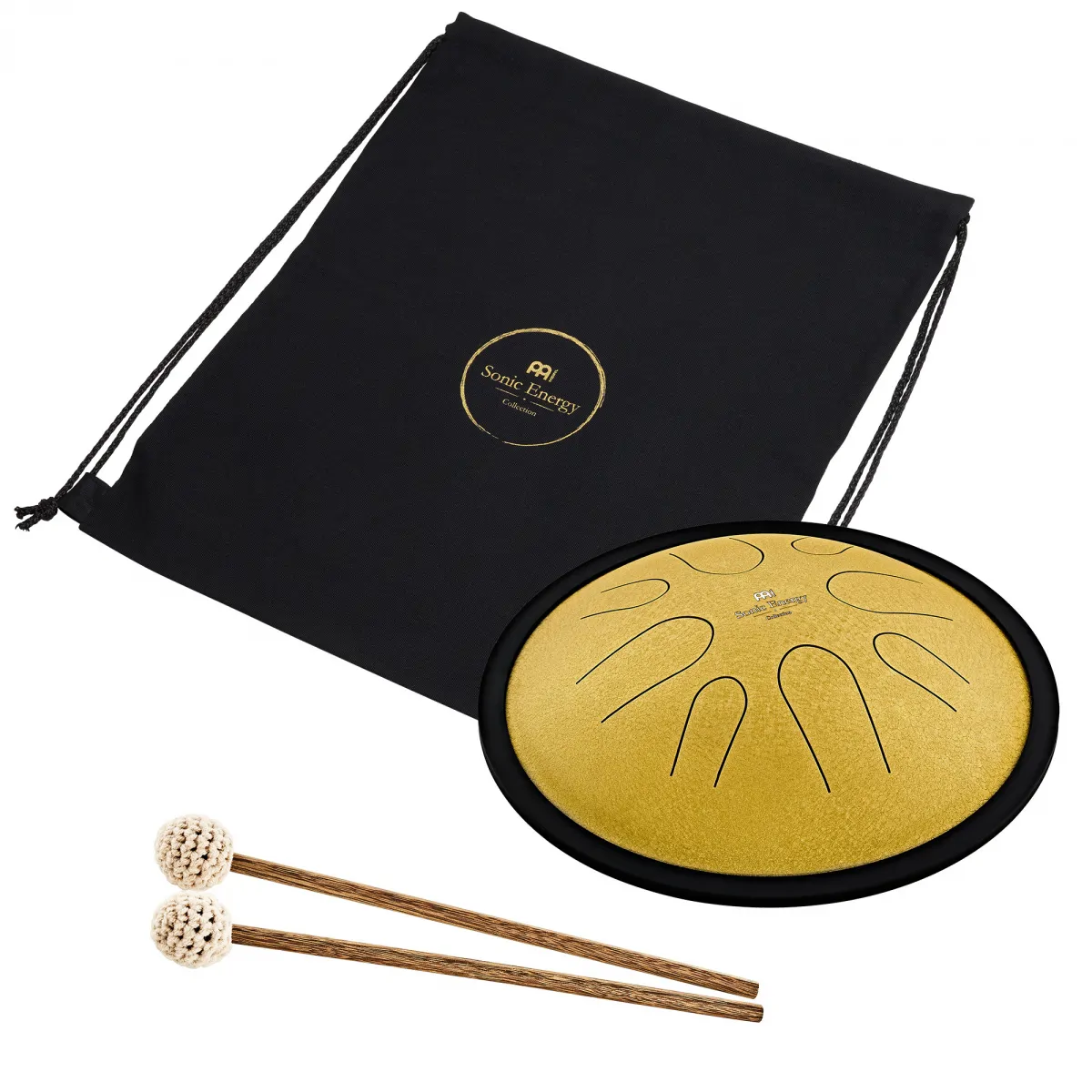 Meinl Sonic Energy MEINL Sonic Energy 10" Compact Steel Tongue Drum, D Minor, 8 Notes, 432 Hz, Gold CSTD3G - zdjecie 2
