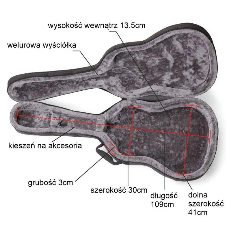 HardBag HardBag GB-90-41 futerał gitara akustyczna - zdjecie 5
