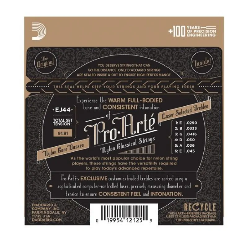 D'ADDARIO D'Addario EJ44 - Pro-Arte, ekstra twardy naciąg - zdjecie 2