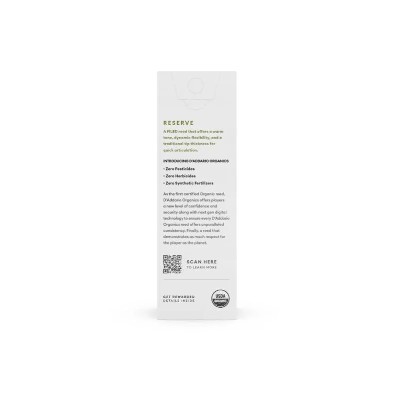 D'ADDARIO D'Addario Organic Reserve 2.0 stroik do saksofonu tenorowego - zdjecie 2