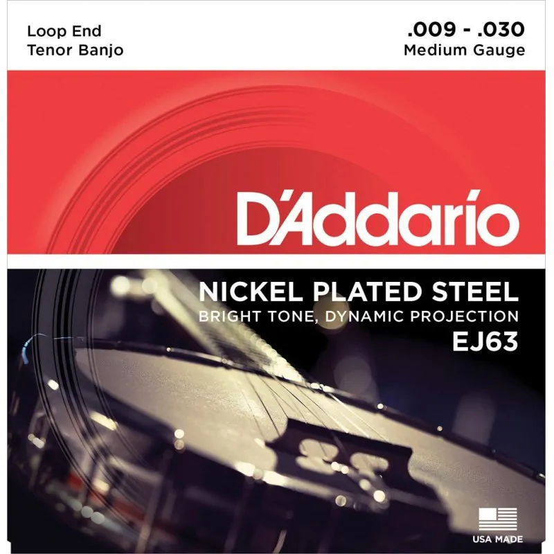 D'ADDARIO D'addario EJ63 struny do banjo 09-30 nickel