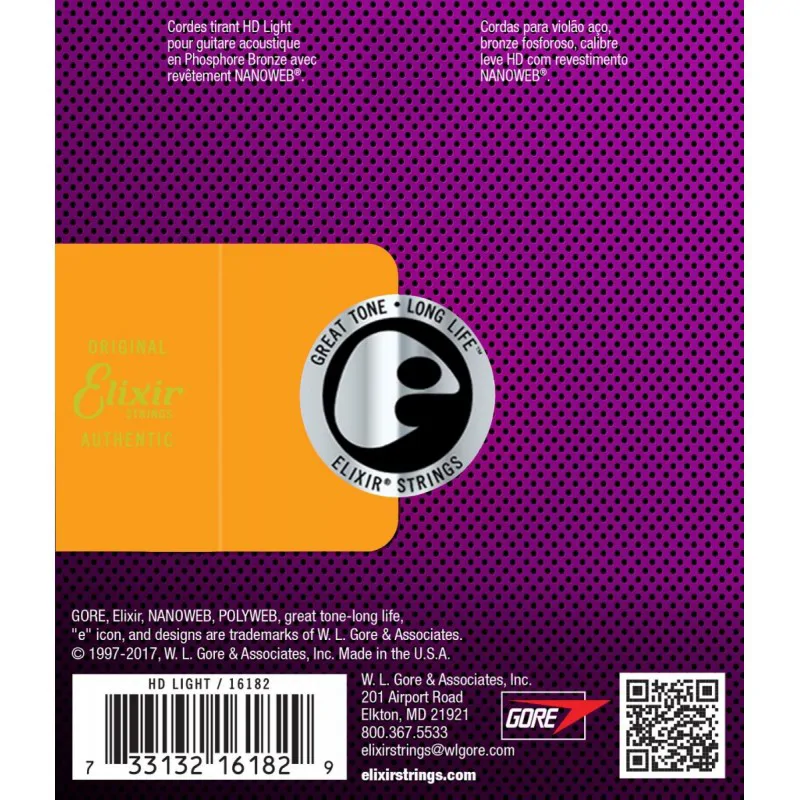 ELIXIR Elixir NanoWeb Phosphor Bronze HD Light 13-53 - zdjecie 2