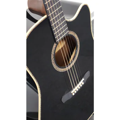 DOWINA Dowina Riesling DCE-BK-S Czarna Gitara Elektro-akustyczna - zdjecie 3