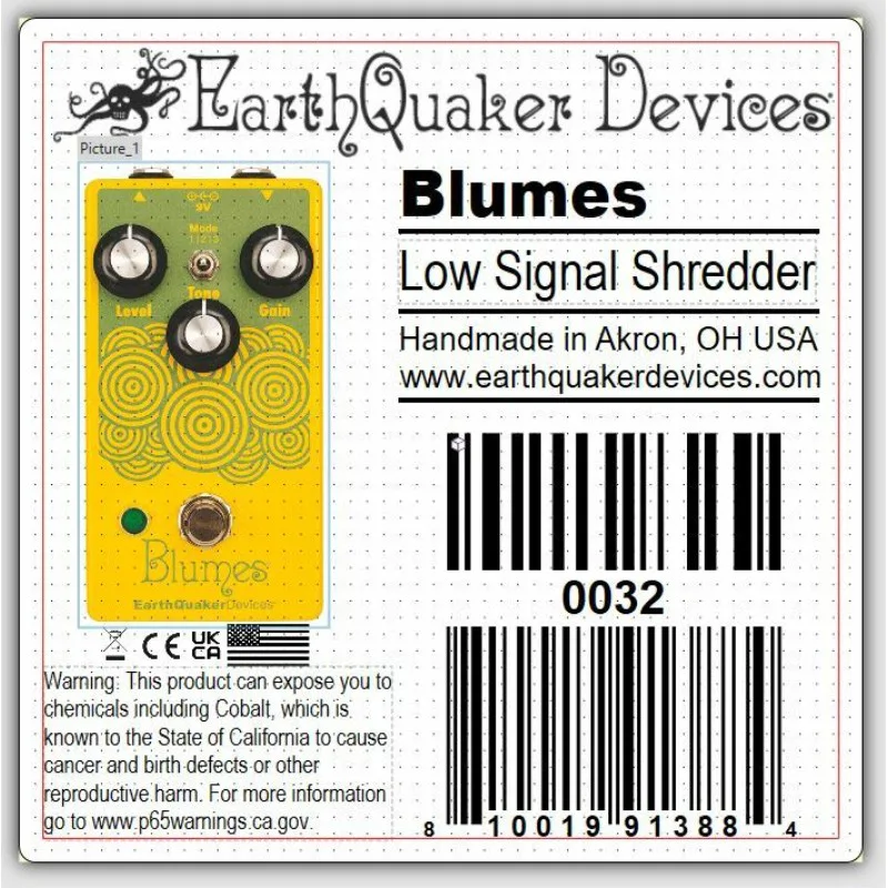 EarthQuaker EarthQuaker Devices Blumes - Low Signal Shredder - zdjecie 9