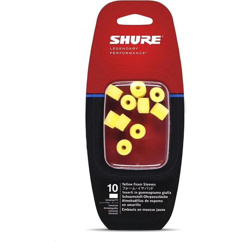 SHURE Shure EAYLF1 żółte wkładki