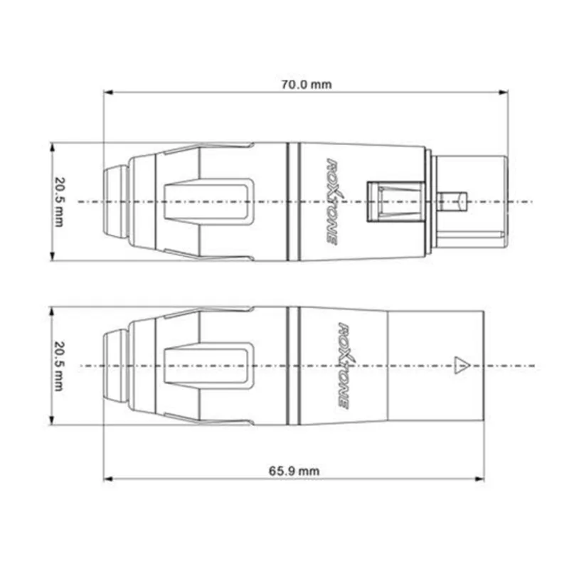 Roxtone Roxtone RX3FWP-NG wtyk XLR żeński wodoodporny - zdjecie 3