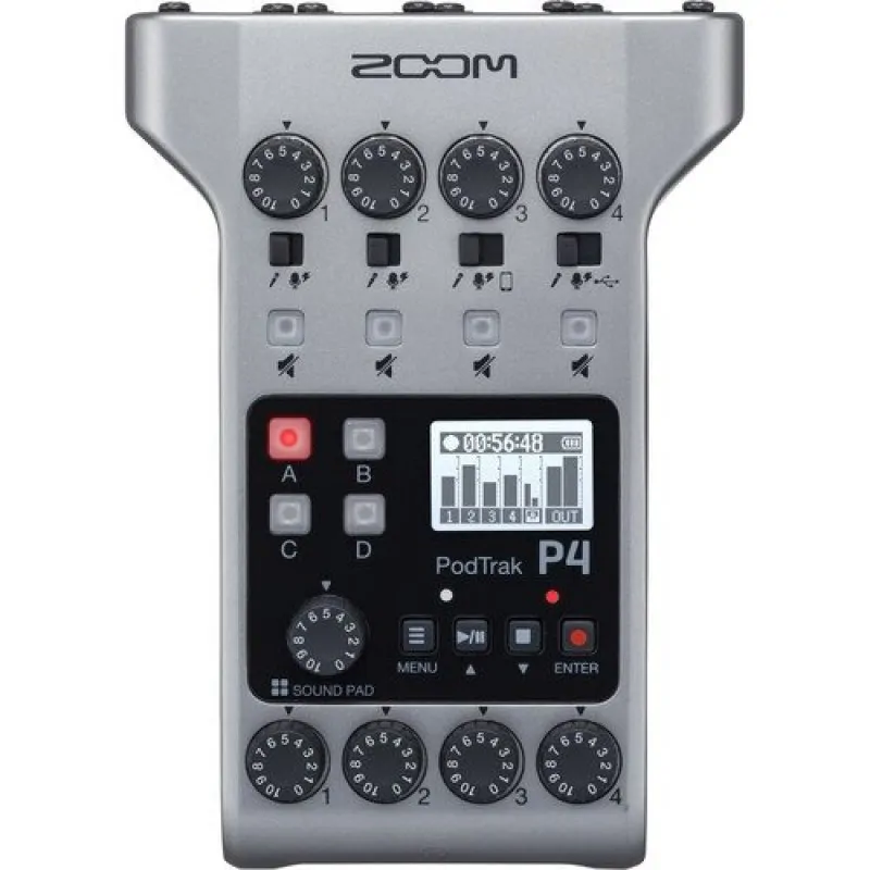 ZOOM Zoom P4 PodTrak mikser interfejs