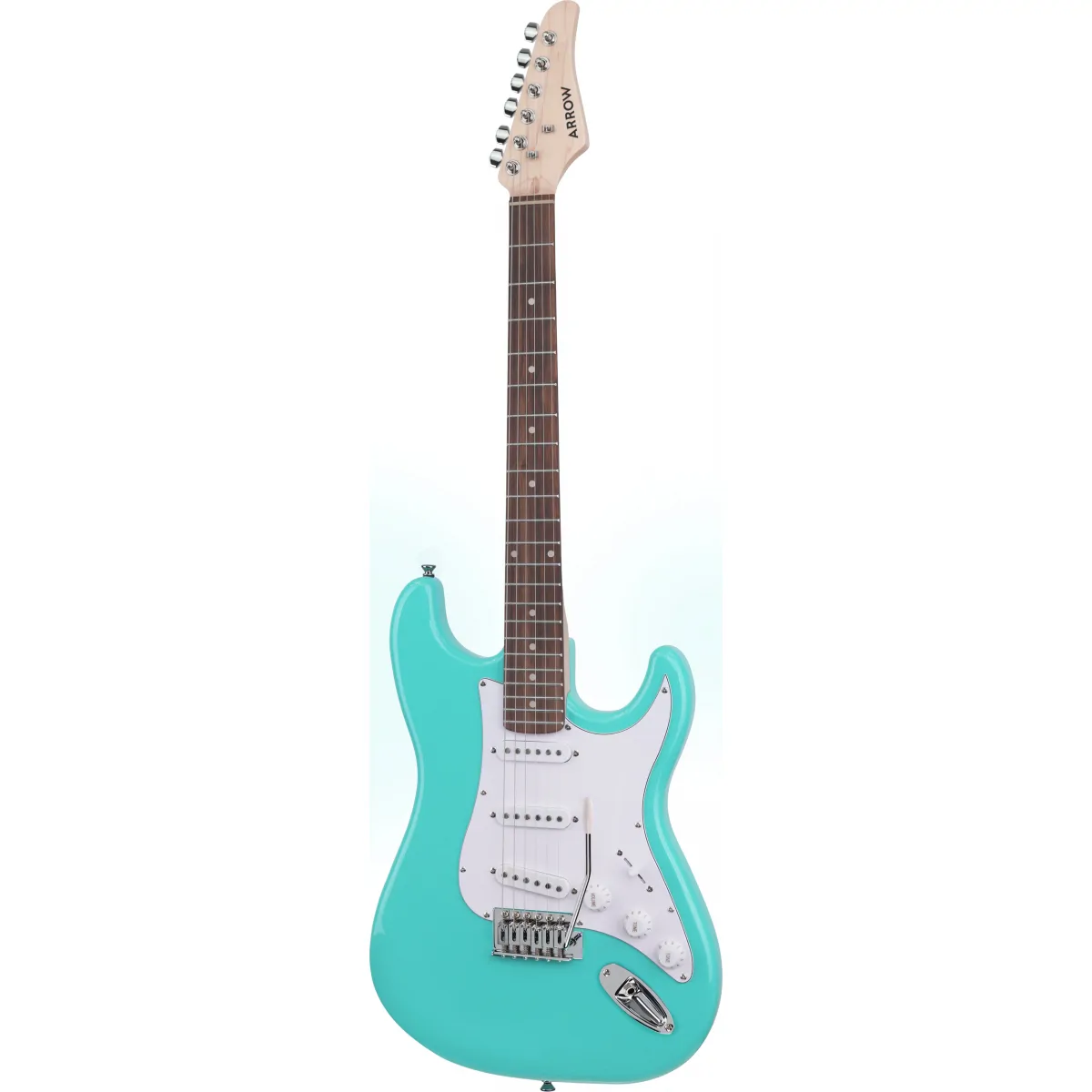 Arrow Arrow Tonecaster ST 111 Seafoam Rosewood/White gitara elektryczna - zdjecie 3