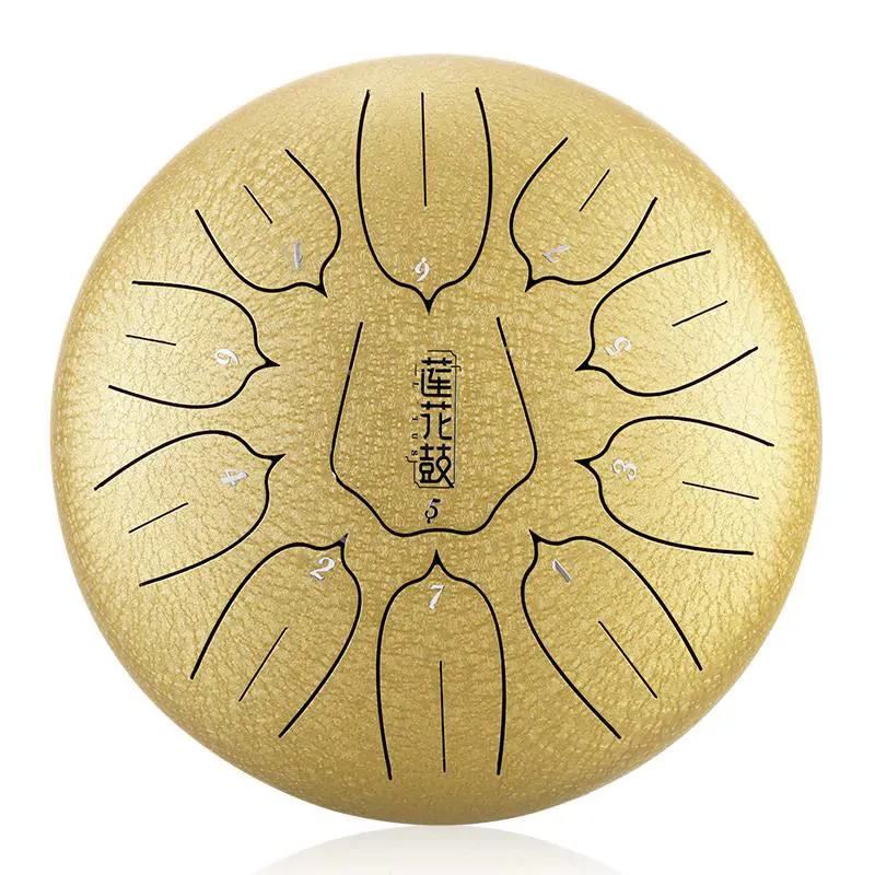 Hluru Hluru Lotus tongue drum  10 11 ton THL11-10-Golden