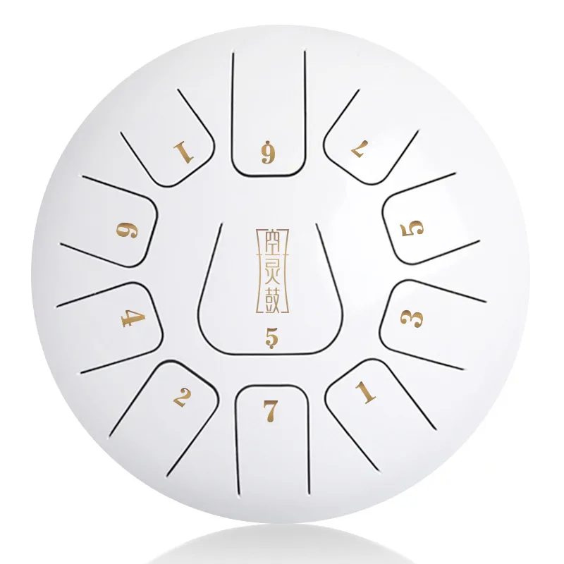 HLURU-WANGYOU Hluru-Wangyou THF11-12 White Tongue Drum 11 notes 12"