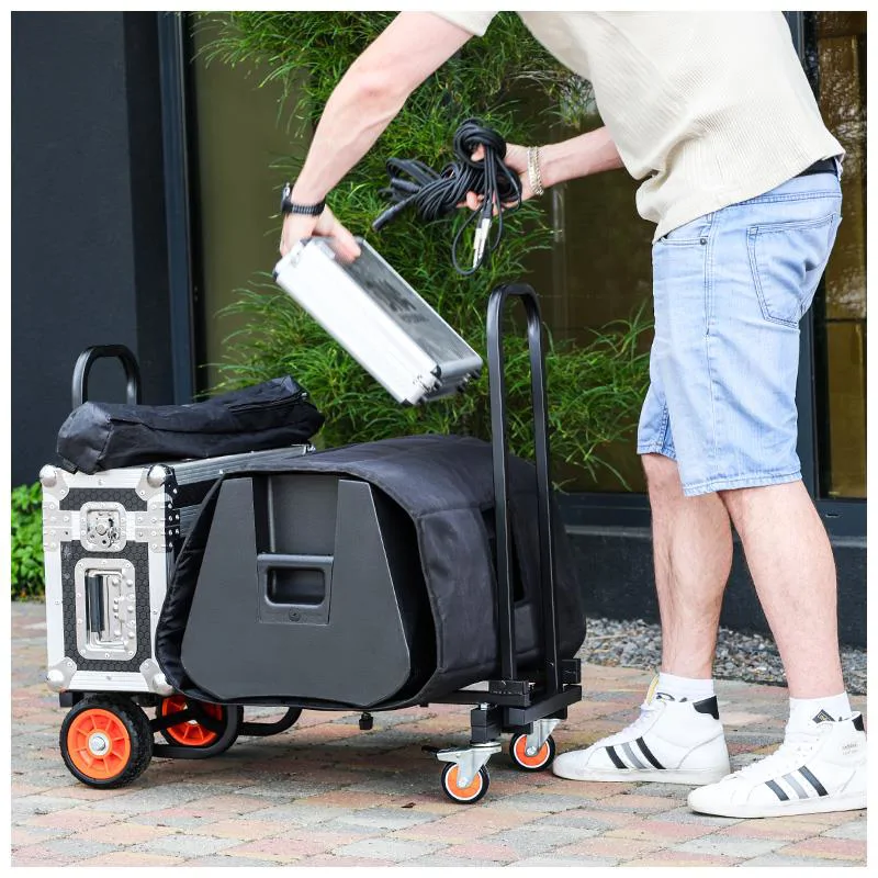 DNA DNA CART M1 wózek transportowy składany pojemny metalowy platforma dwa uchwyty 150 kg - zdjecie 4