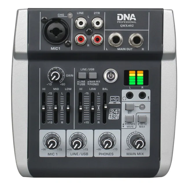 DNA DNA QMX402 analogowy mikser dźwięku 3 kanały Bluet