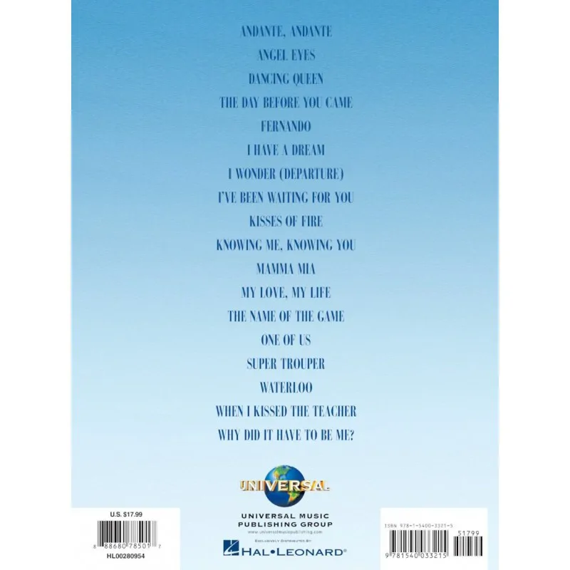 Hal Leonard Hal Leonard MAMMA MIA! Here we go Again Easy Piano - zdjecie 2