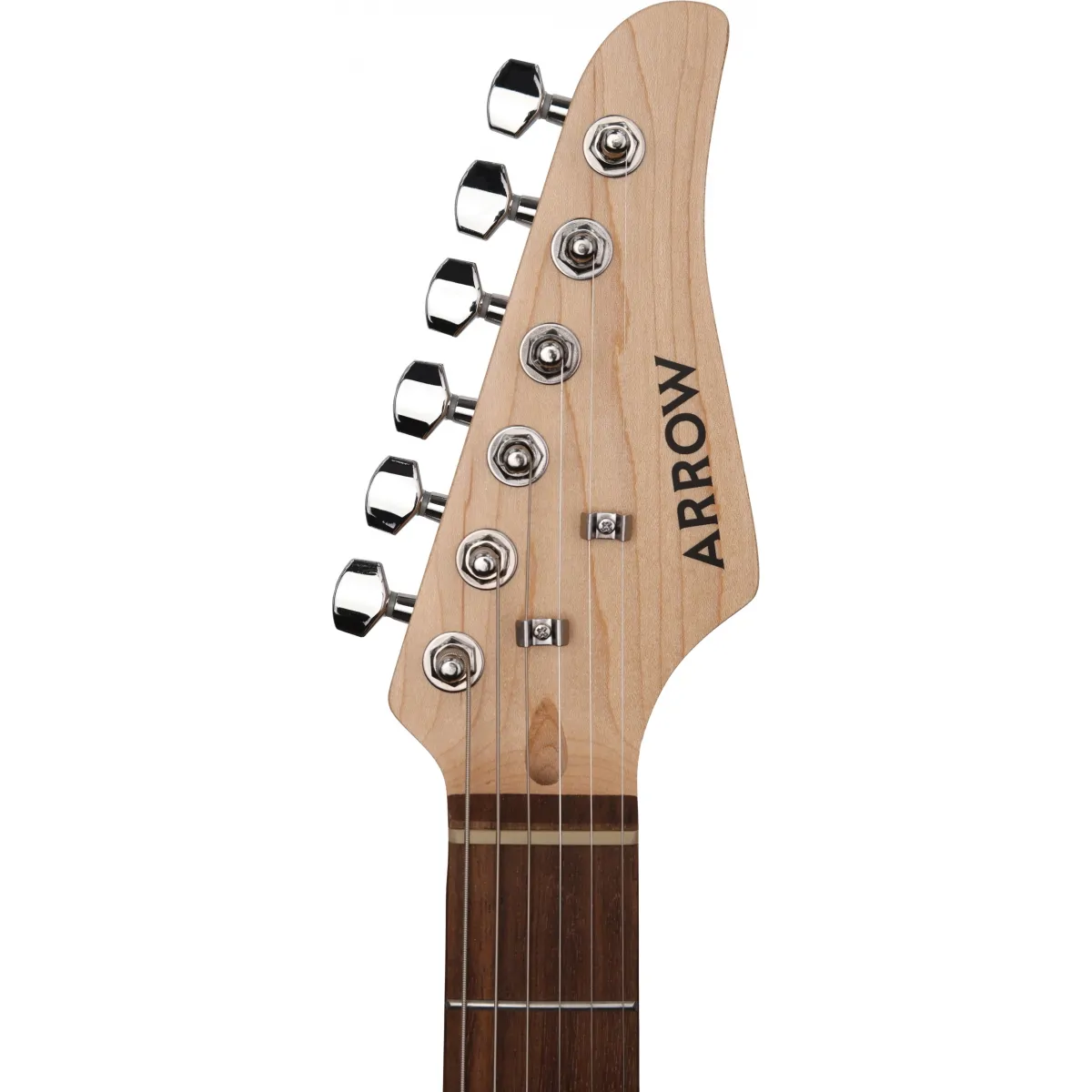 Arrow Arrow Tonecaster ST 111 Abyss Black Rosewood/White gitara elektryczna - zdjecie 4