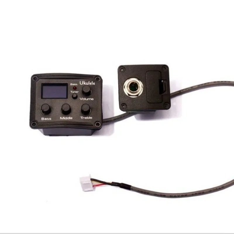 brak Kera EQT pickup aktywny z tunerem do ukulele