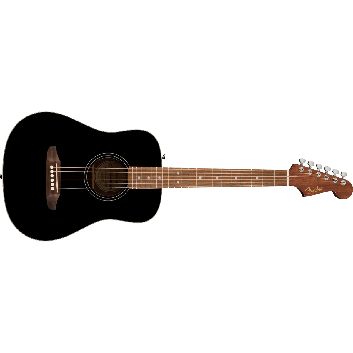 FENDER Fender California Standard Redondo Mini with Bag Spruce Top Black