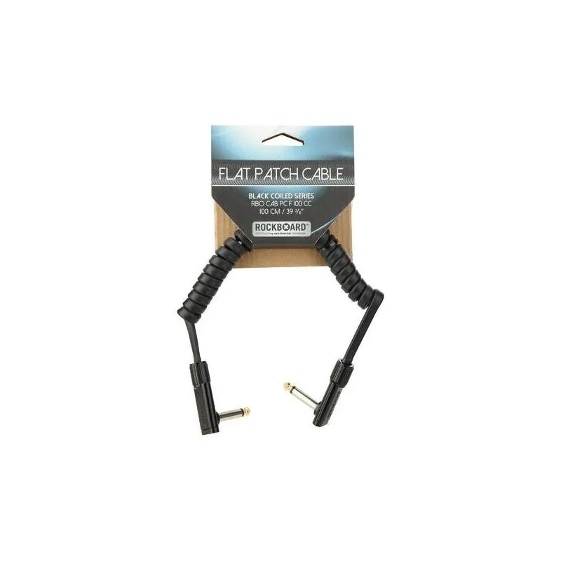 Rockboard RockBoard PCF100CC Flat Patch Black Coiled kabel złączka - zdjecie 5
