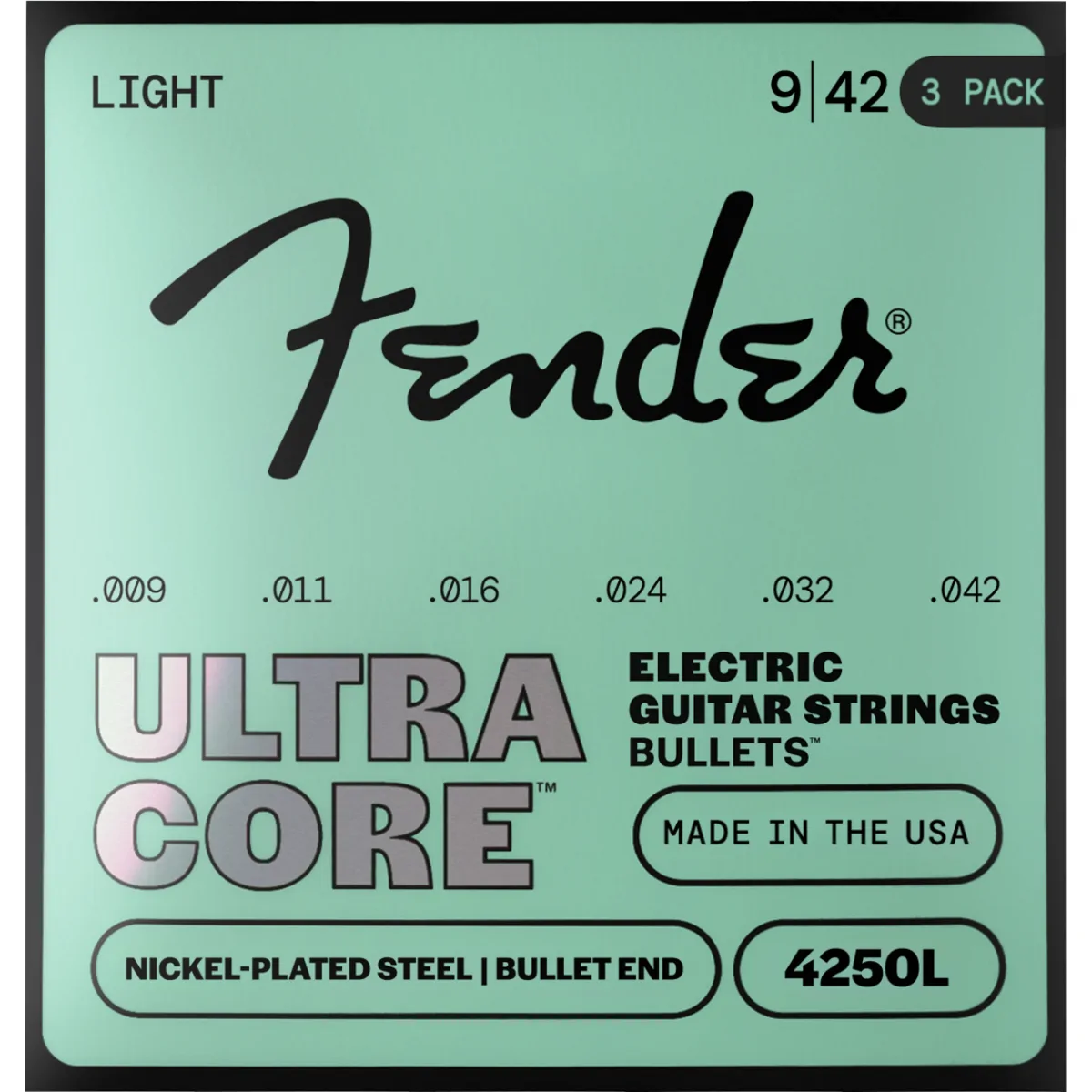 FENDER Fender 4250L Ultracore 9-42 Bullet end Nickel Plated Steel NPS