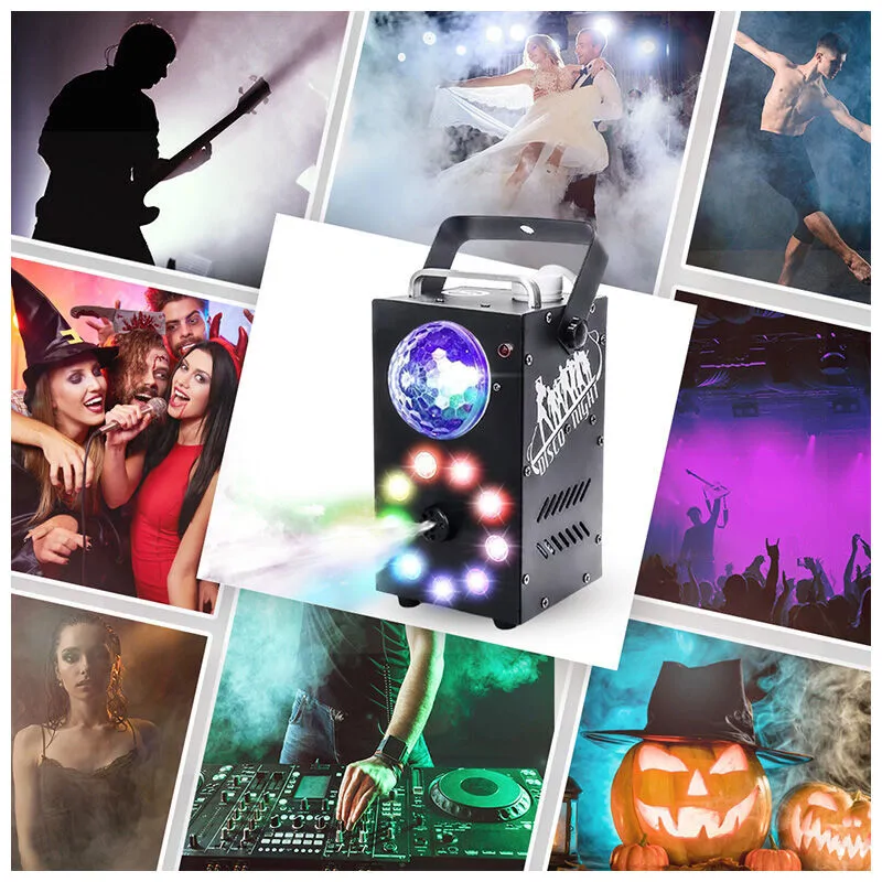 LIGHT4ME LIGHT4ME PARTY FOG 700W V2 generator wytwornica dymu mgły kula disco efekt świetlny RGB pilot bezprzewodowy uchwyt montażowy - zdjecie 9