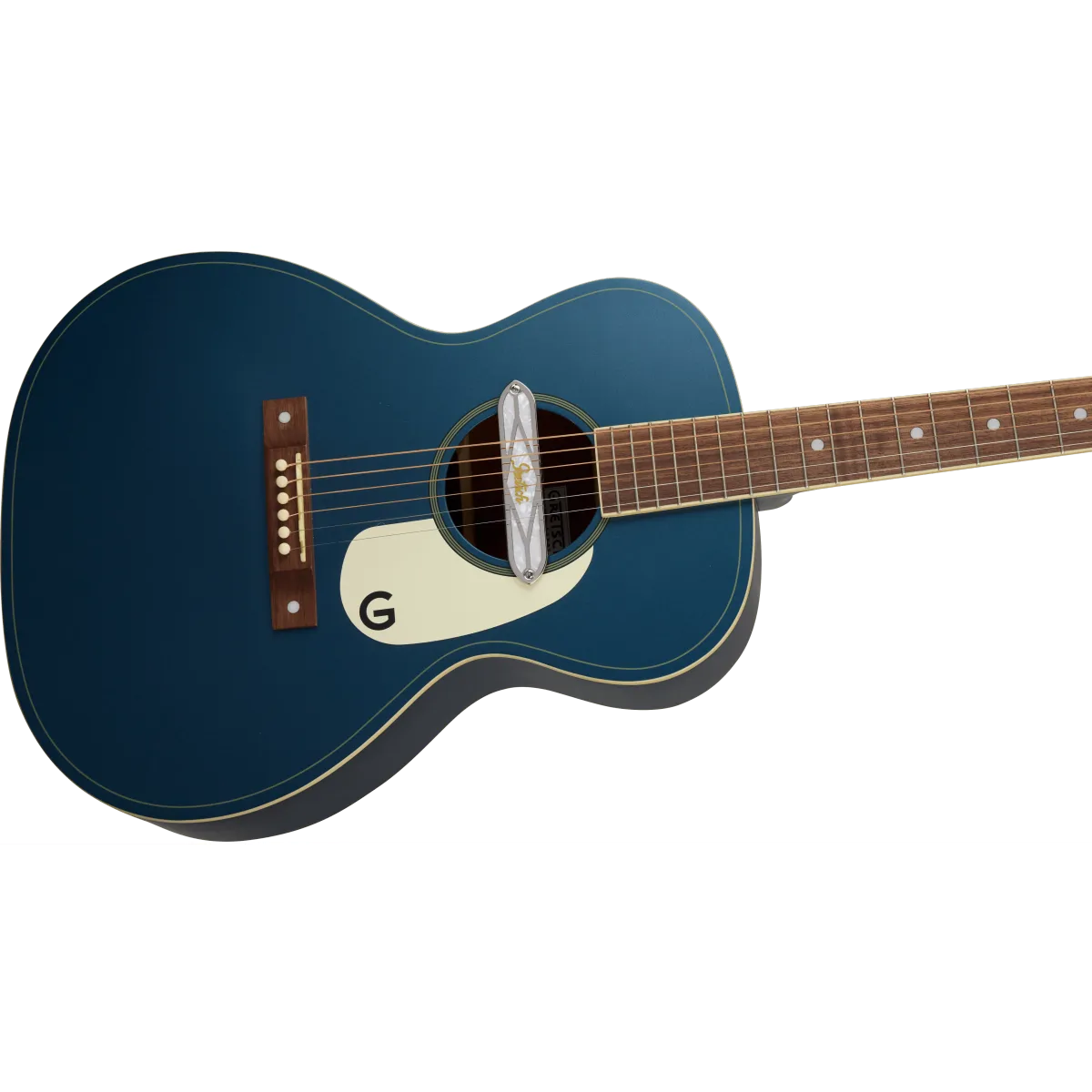 Gretsch Gretsch Deltoluxe Concert Walnut Fingerboard Aged White Pickguard Dark Denim Top - zdjecie 4