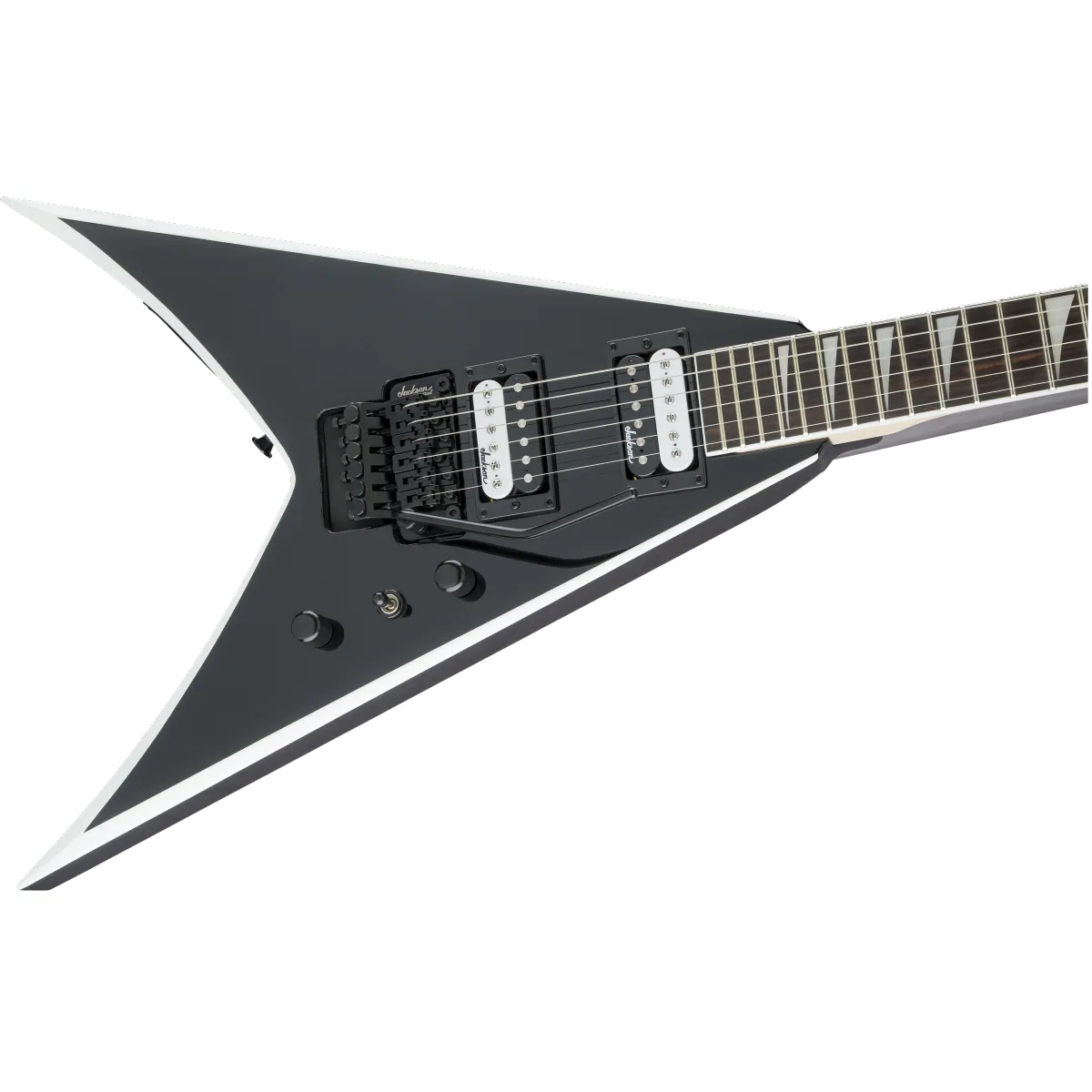 Jackson Jackson JS Series King V JS32 Amaranth Fingerboard Black with White Bevels - zdjecie 6
