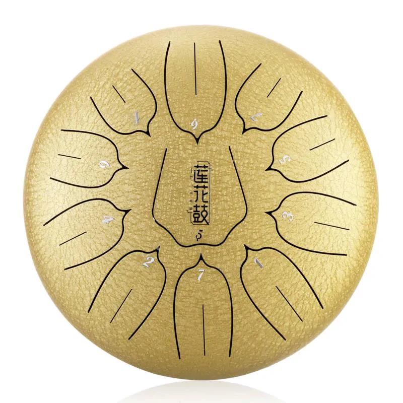 Hluru Hluru  Lotus tongue drum  12 11 ton THL11-12-Golden