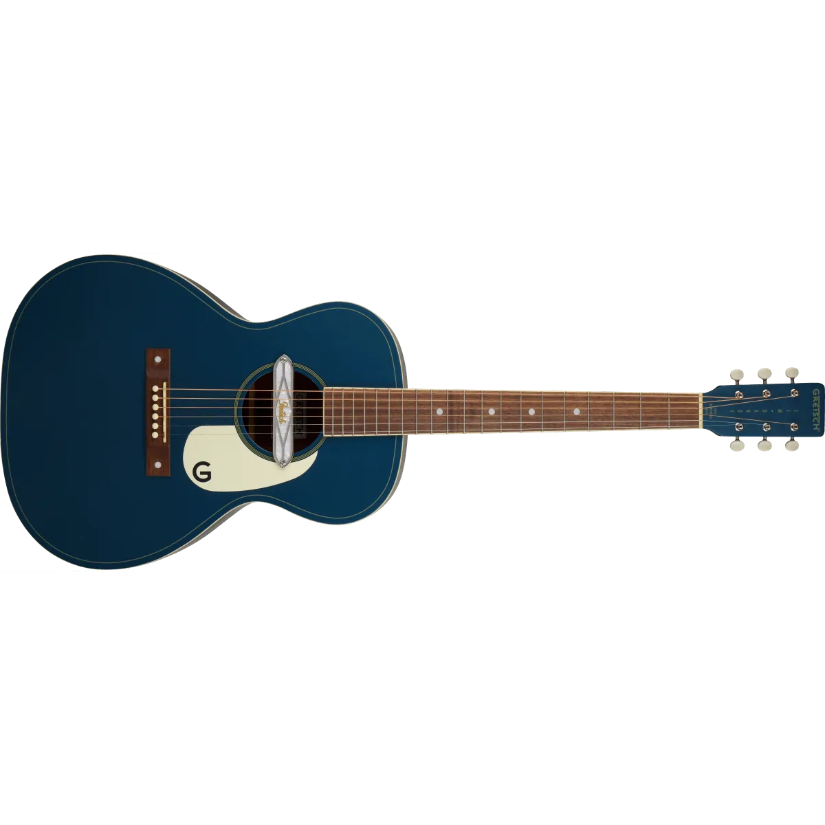 Gretsch Gretsch Deltoluxe Concert Walnut Fingerboard Aged White Pickguard Dark Denim Top