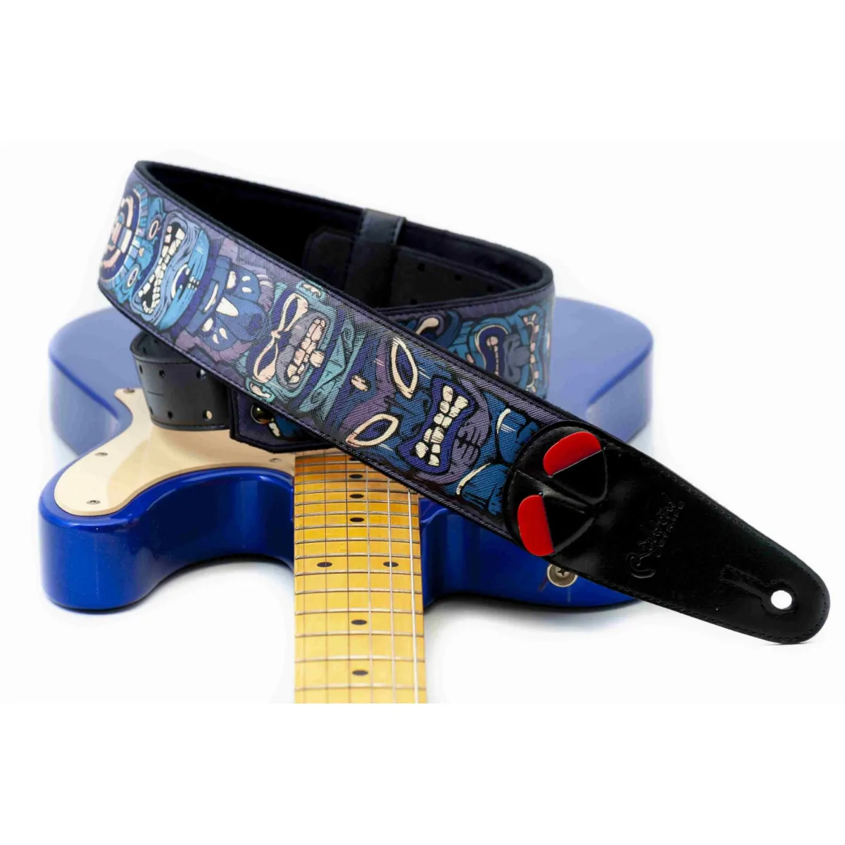 RightOn! Straps RightOn! Tiki Blue Mojo pas do gitary - zdjecie 7