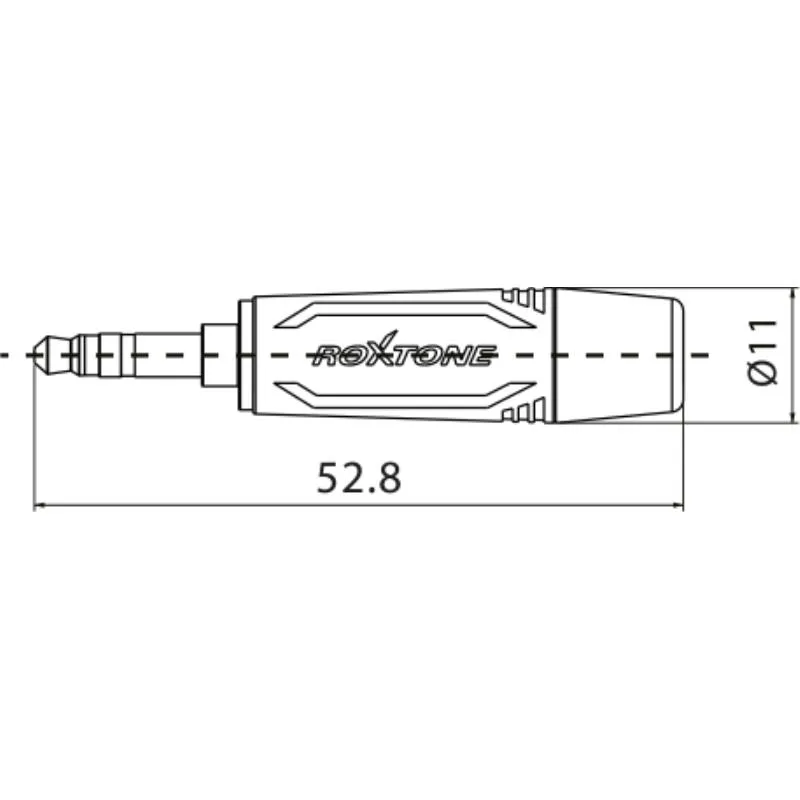 Roxtone Roxtone RMJ3PS-BG Wtyk typu Jack 3.5mm stereo - zdjecie 2