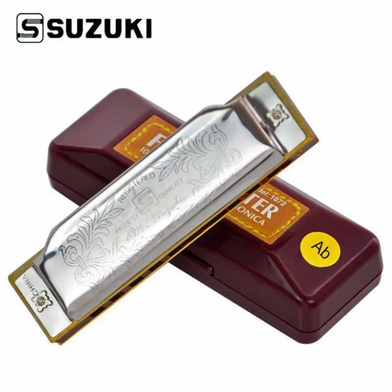  Harmonijka ustna SUZUKI Folk Master 1072 Ab - zdjecie 2