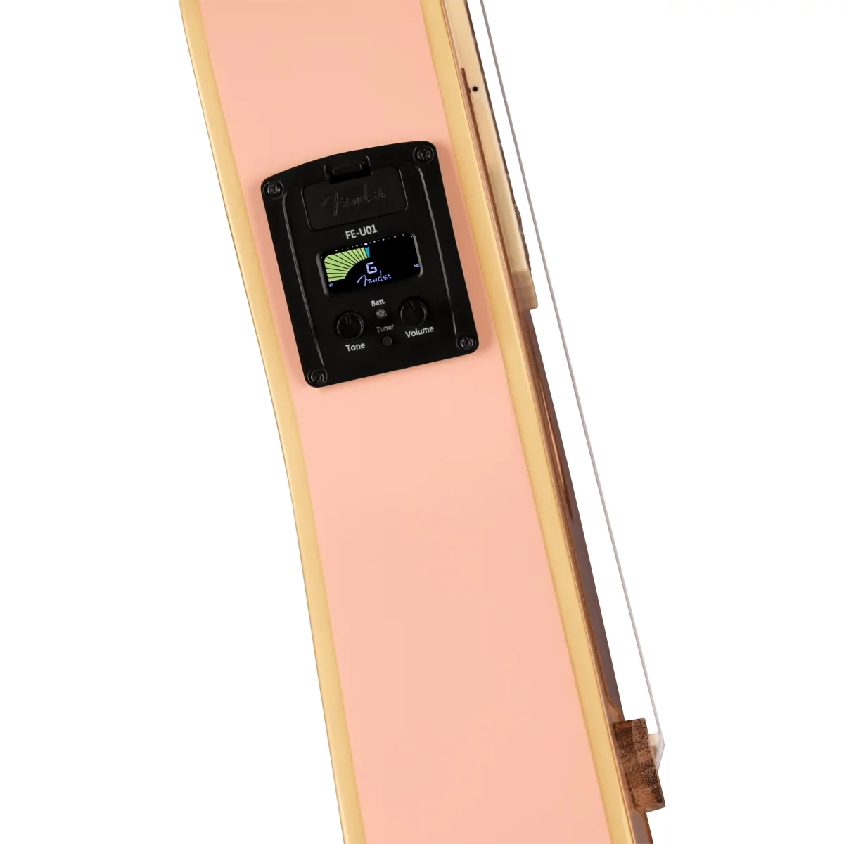 FENDER Fender Fullerton Jazzmaster Uke Walnut Fingerboard Tortoiseshell Pickguard Shell Pink - zdjecie 7