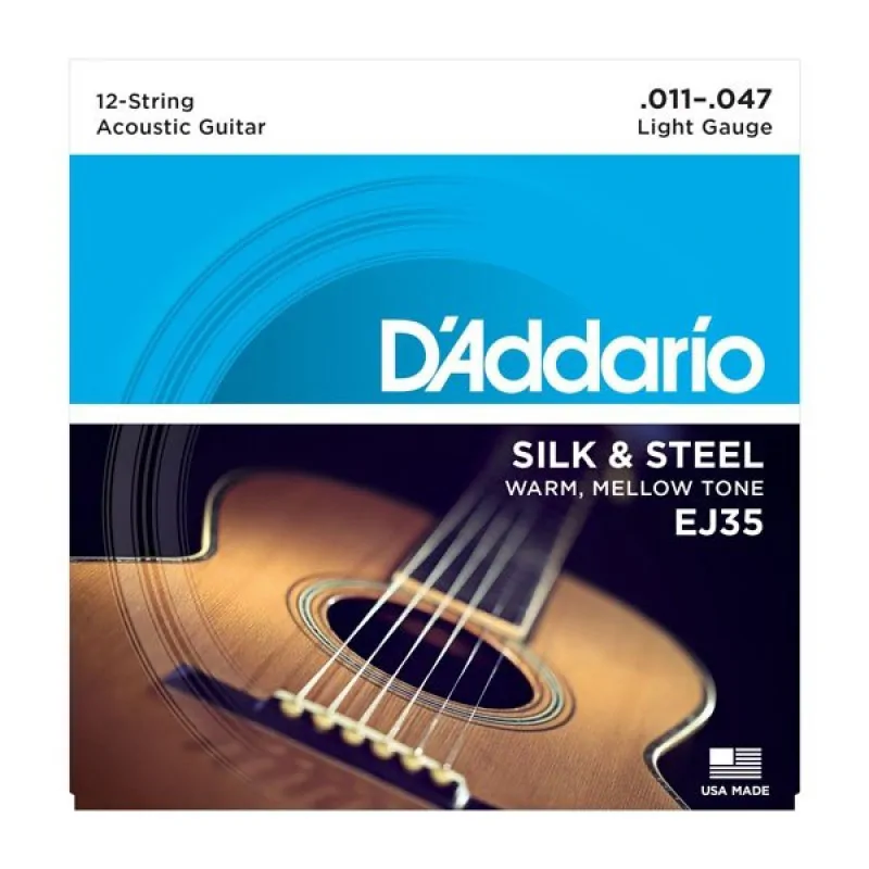 D'ADDARIO D'Addario EJ35 - Silk & Steel 12-String 11-47