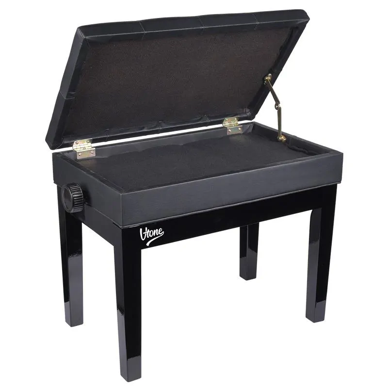 V-TONE V-TONE ŁAWA 2 BK ława do pianina ze schowkiem - zdjecie 2