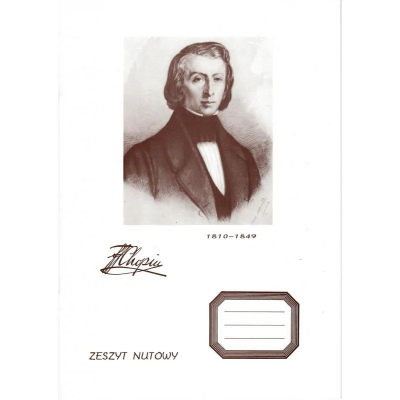 Marcus Marcus Zeszyt Nutowy Chopin A4 szeroka linia