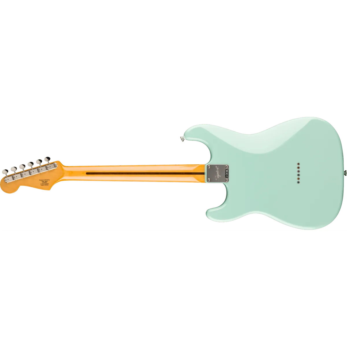 Squier Squier Classic Vibe '50s Stratocaster HT Maple Fingerboard Parchment Pickguard Surf Green - zdjecie 2