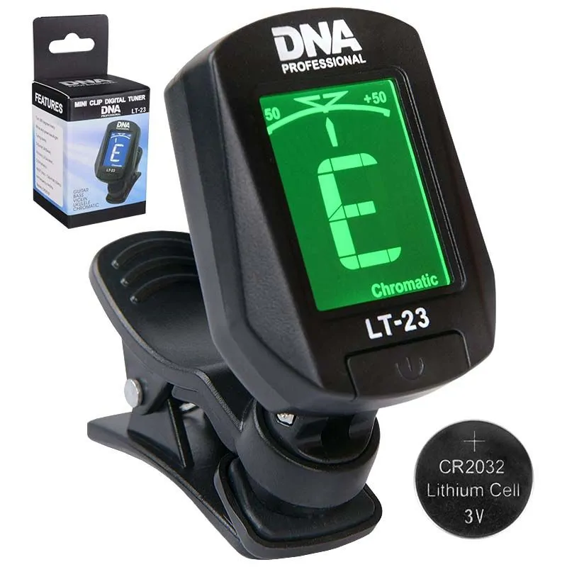 DNA DNA LT23 stroik tuner na klips do gitary basu ukulele