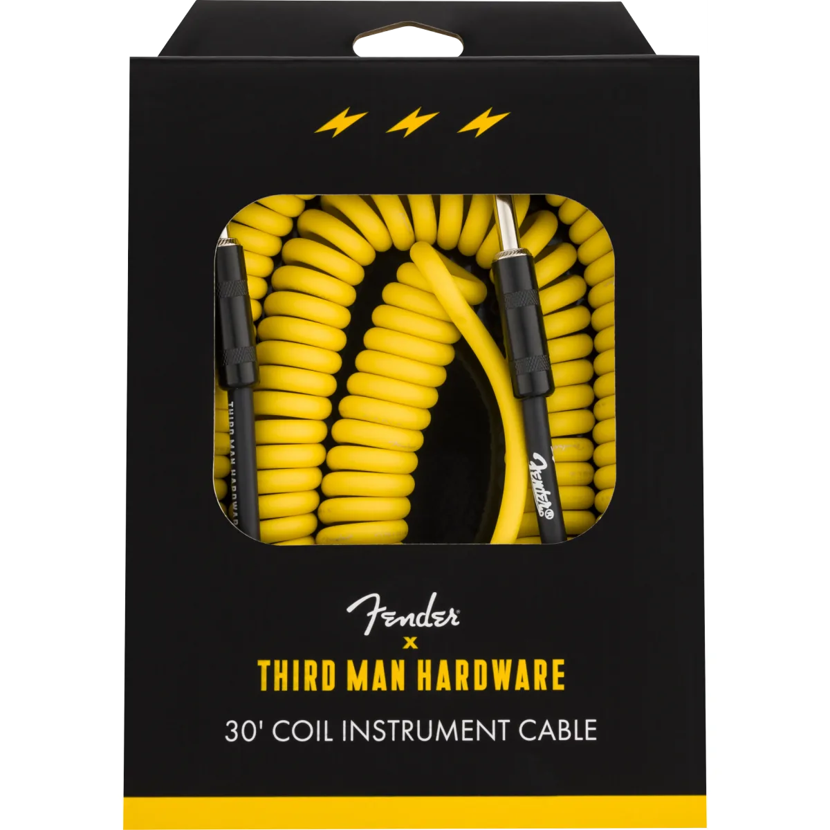 FENDER Fender 30' Coil Cable x Third Man Hardware Yellow - zdjecie 2