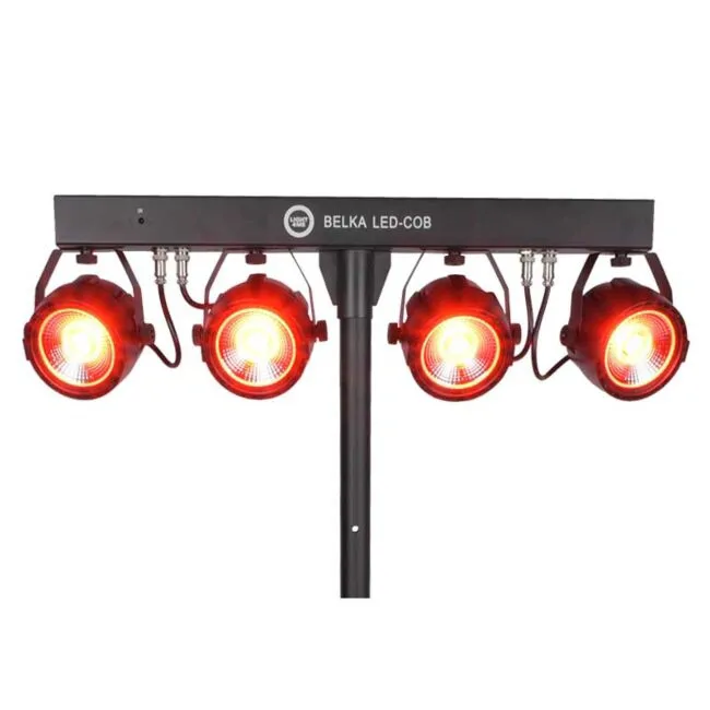 LIGHT4ME LIGHT4ME Belka LED COB PAR 4x30W statyw pokrowiec