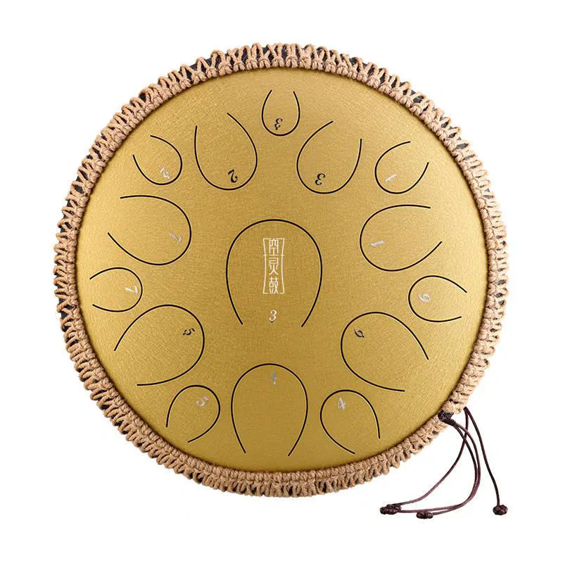 Hluru Hluru Round tongue drum 14 15 ton TY15-14-Golden