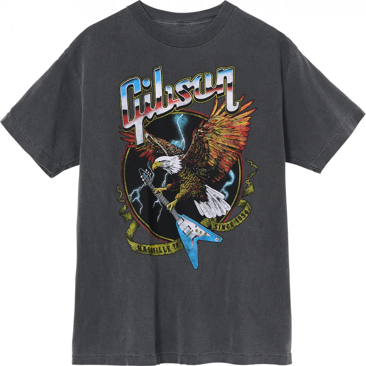 Gibson Gibson Eagle Tee (Vintage Gray) Medium koszulka T-shirt