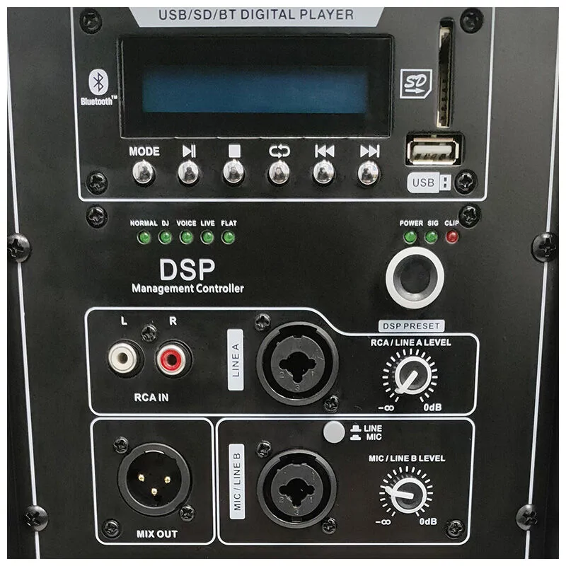 DNA DNA SPX12 DSP kolumna głośnikowa aktywna 12" Bluetooth USB SD MP3 - zdjecie 4