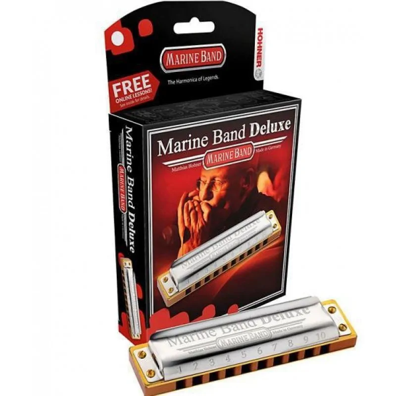 HOHNER Hohner Marine Band Deluxe D harmonijka ustna - zdjecie 3