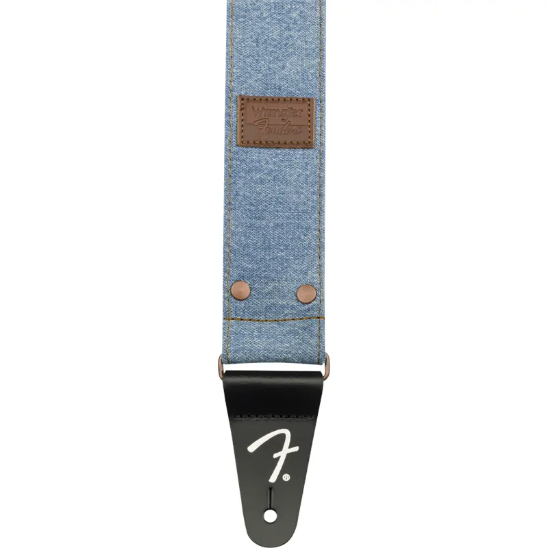 FENDER Fender x Wrangler Riveted Denim Strap Light Indigo - zdjecie 4