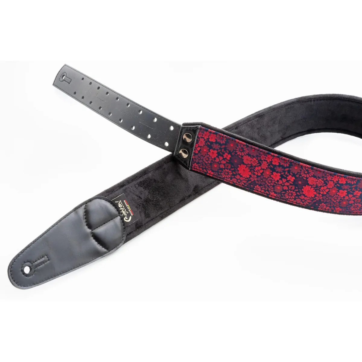 RightOn! Straps RightOn! Red Daisy Mojo Vegan Strap pas do gitary - zdjecie 3