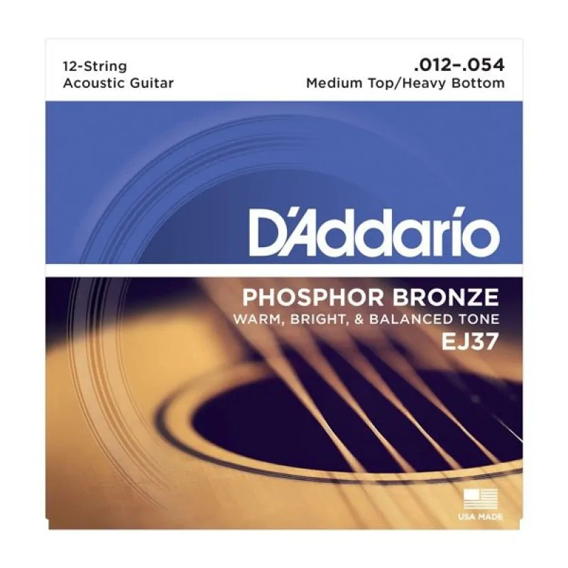 D'ADDARIO D'Addario EJ37 - Phosphor Bronze 12-String 12-54