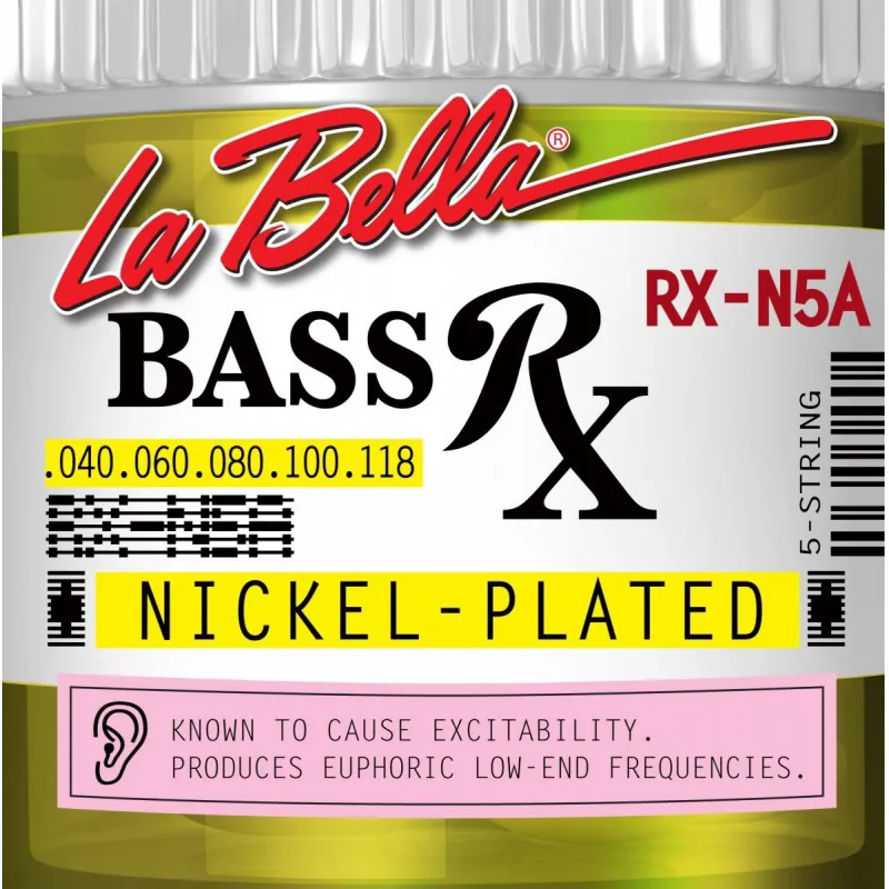 LA BELLA La Bella RX-N5A 40-118 nikiel  struny do basu 5 strunowego - zdjecie 2