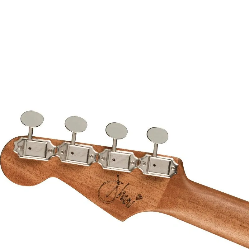 FENDER Fender Dhani Harns ukulele Turquoise elektro - zdjecie 4