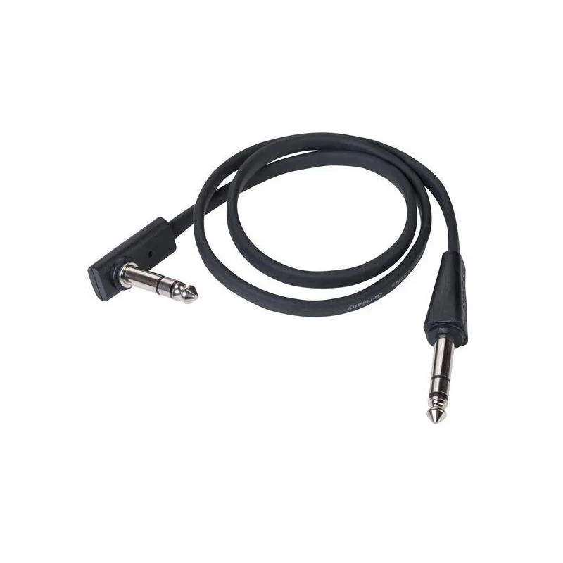 Rockboard RockBoard Flat TRS 60S BK 60cm kabel jack stereo prosty kąt czarny - zdjecie 2