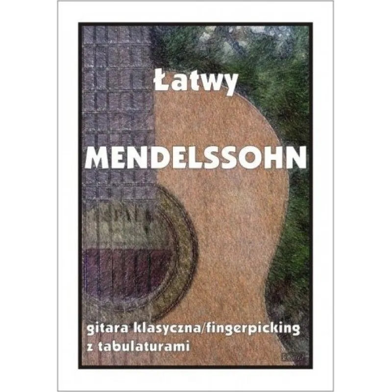 CONTRA Contra Łatwy Mendelssohn gitara klasyczna fingerpicking z tabulaturami