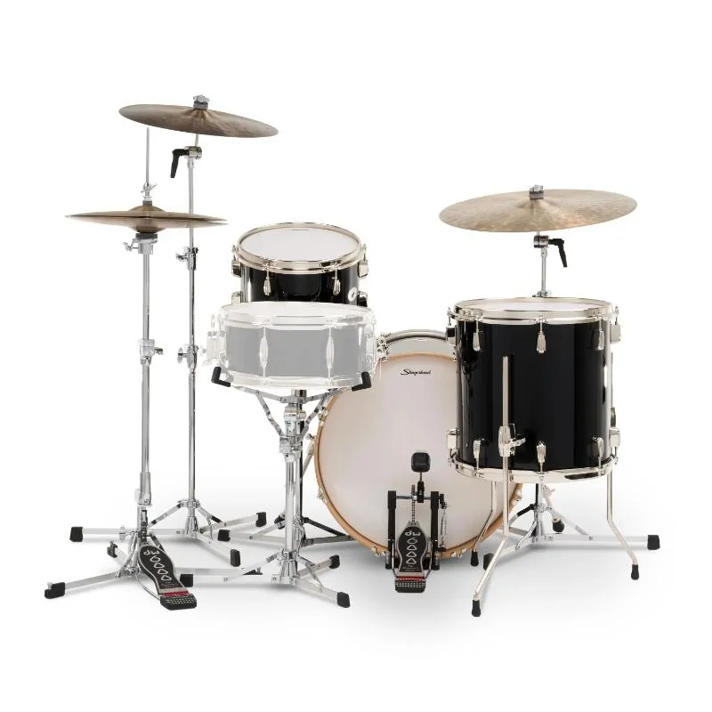 Slingerland Drums Company Slingerland Studio King 20,12,14 Del Norte Black shell set - zdjecie 2